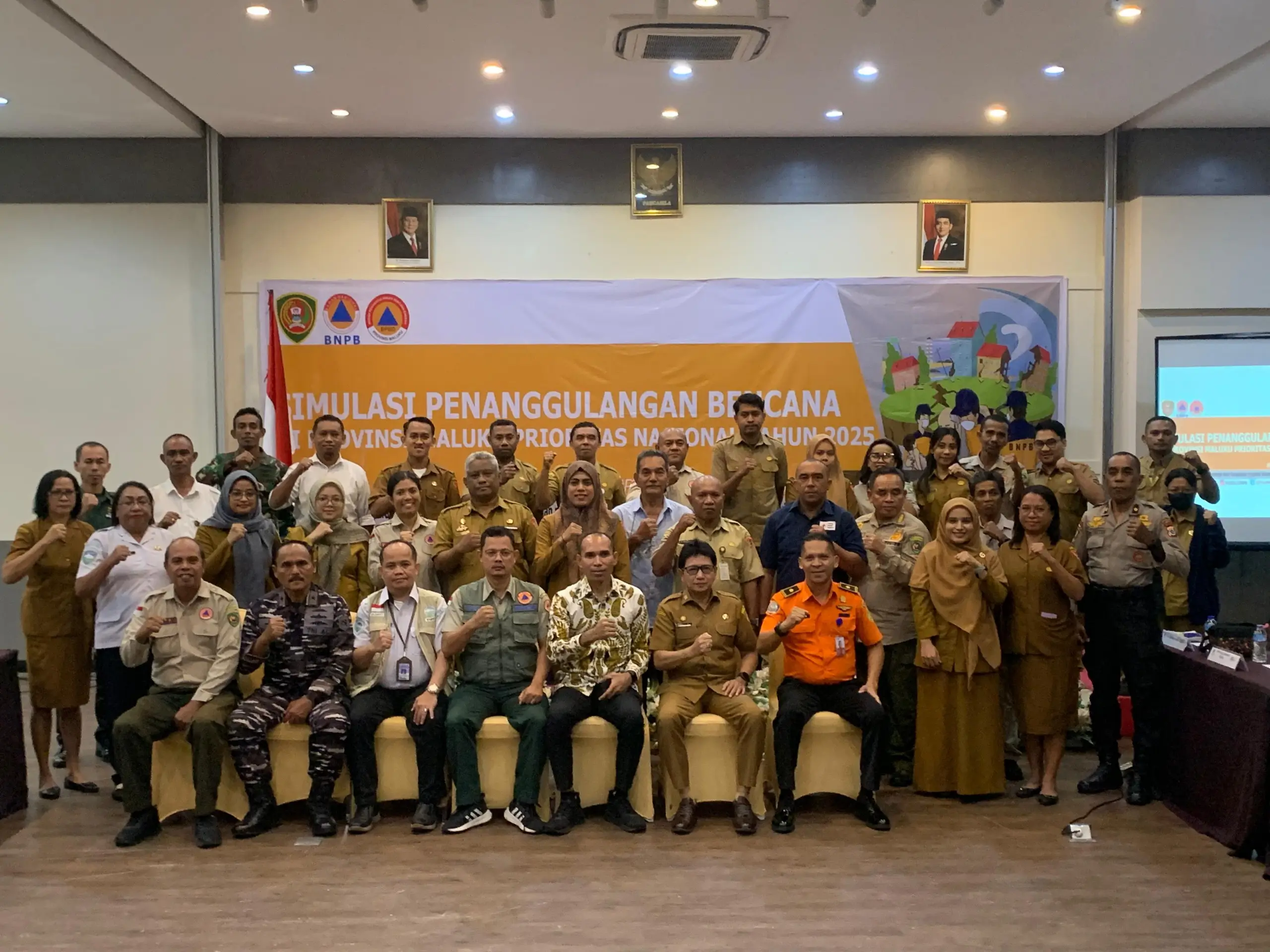 BNPB Selenggarakan Simulasi Penanggulangan Bencana untuk Ancaman Gempa Bumi dan Tsunami di Provinsi Maluku